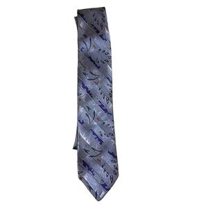 Robert Talbott for Patrick James seven fold silk tie hand sewn blue